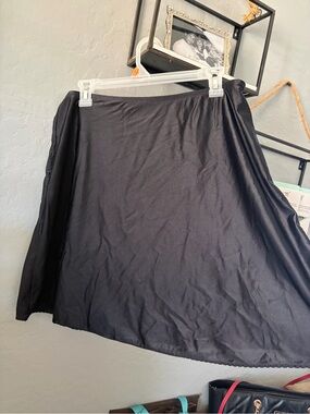 Gilligan & O'Malley Black A-Line Slip Skirt